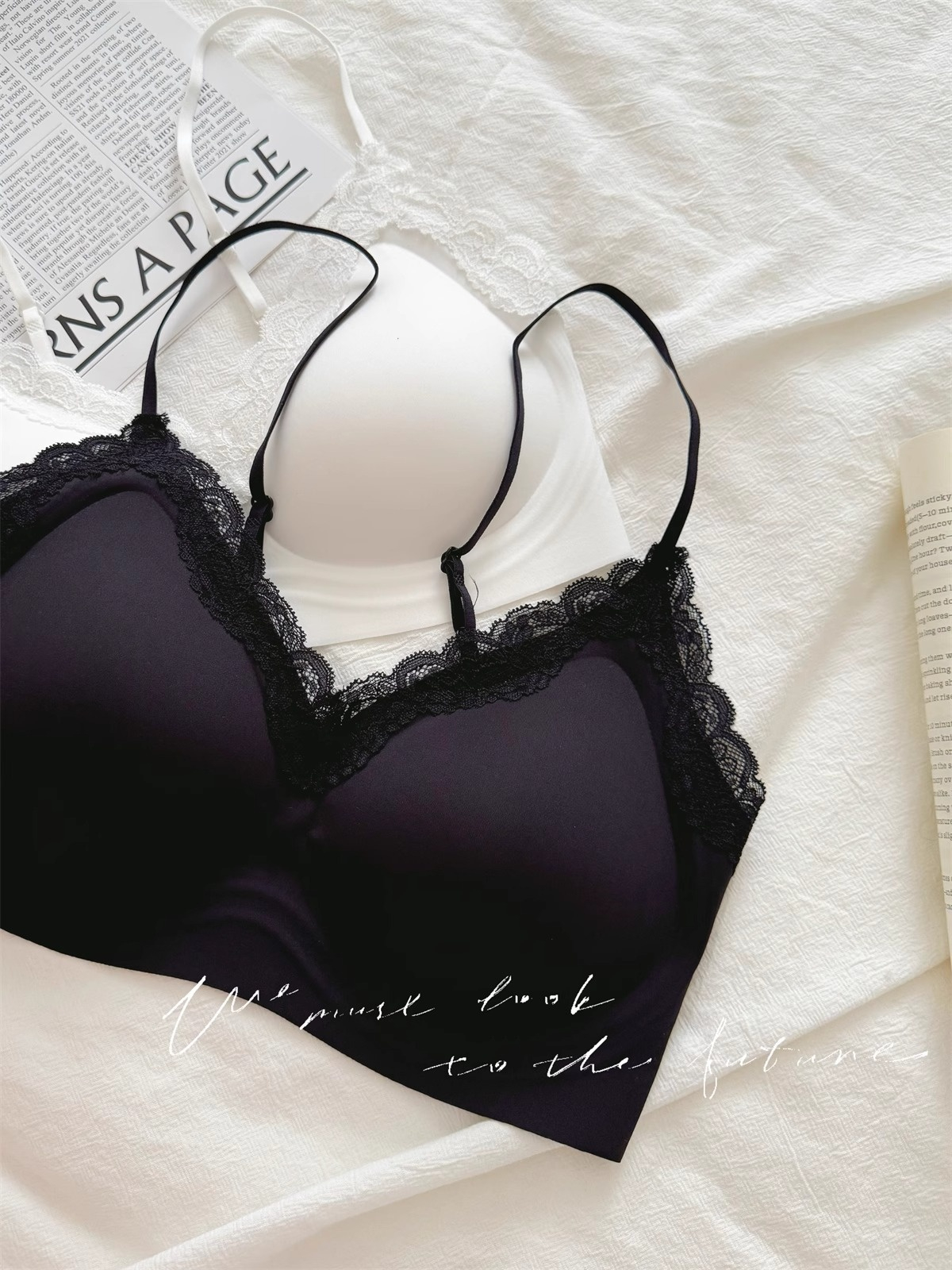French Style Lace Bralette Fem - Bralette Wireless Soft avis et prix