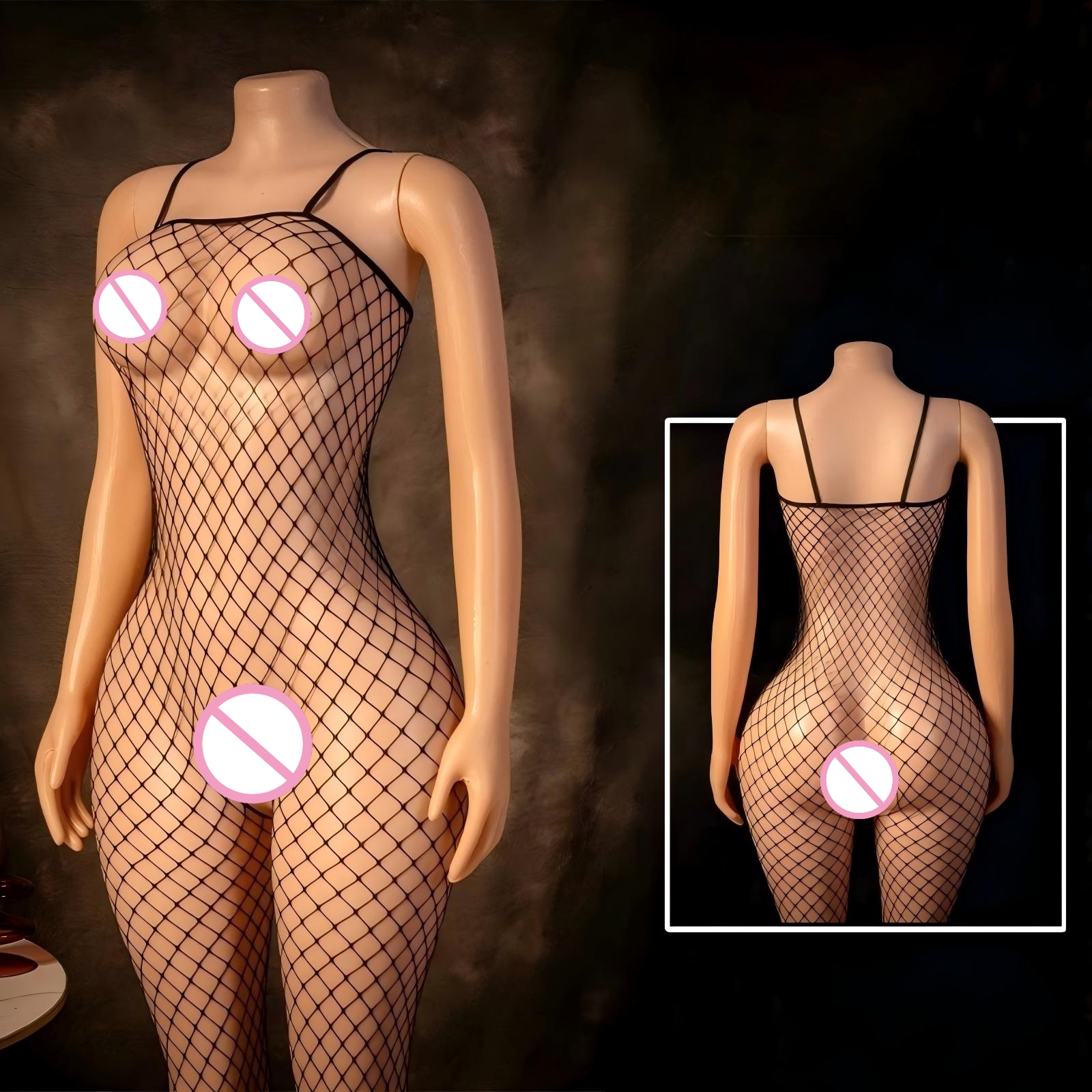 Breast Wrapping Teddies Bodysu - Bodystocking Fishnet avis et prix