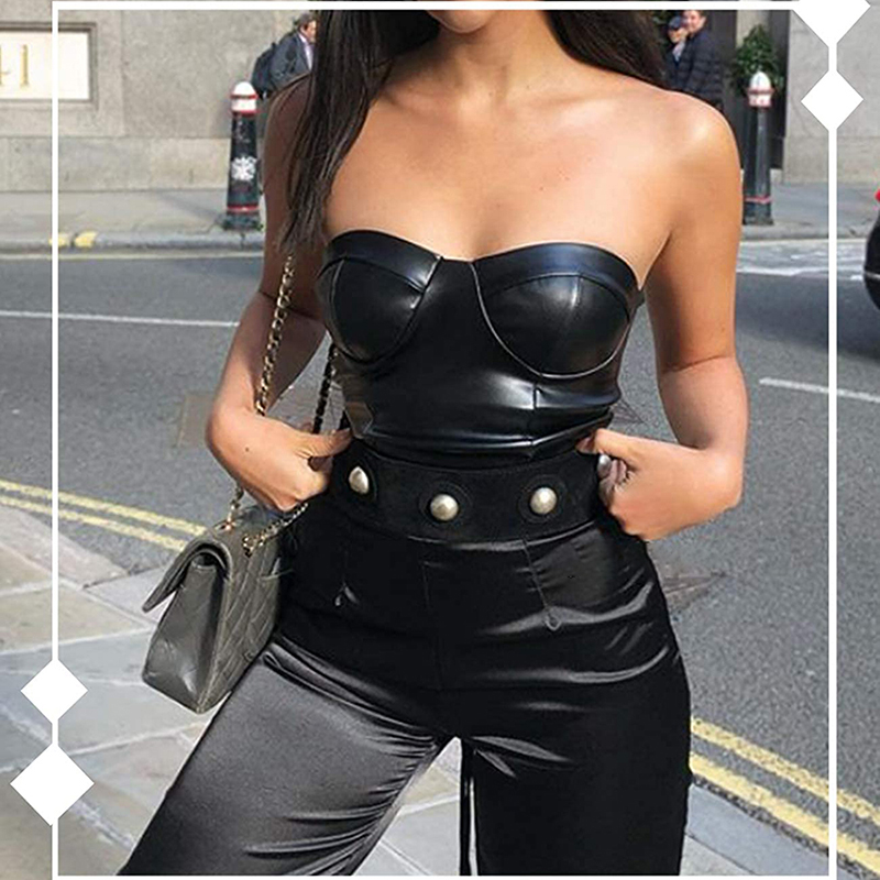 Women Leather Corset Bustiers  - Corset Waist Cinch avis et prix