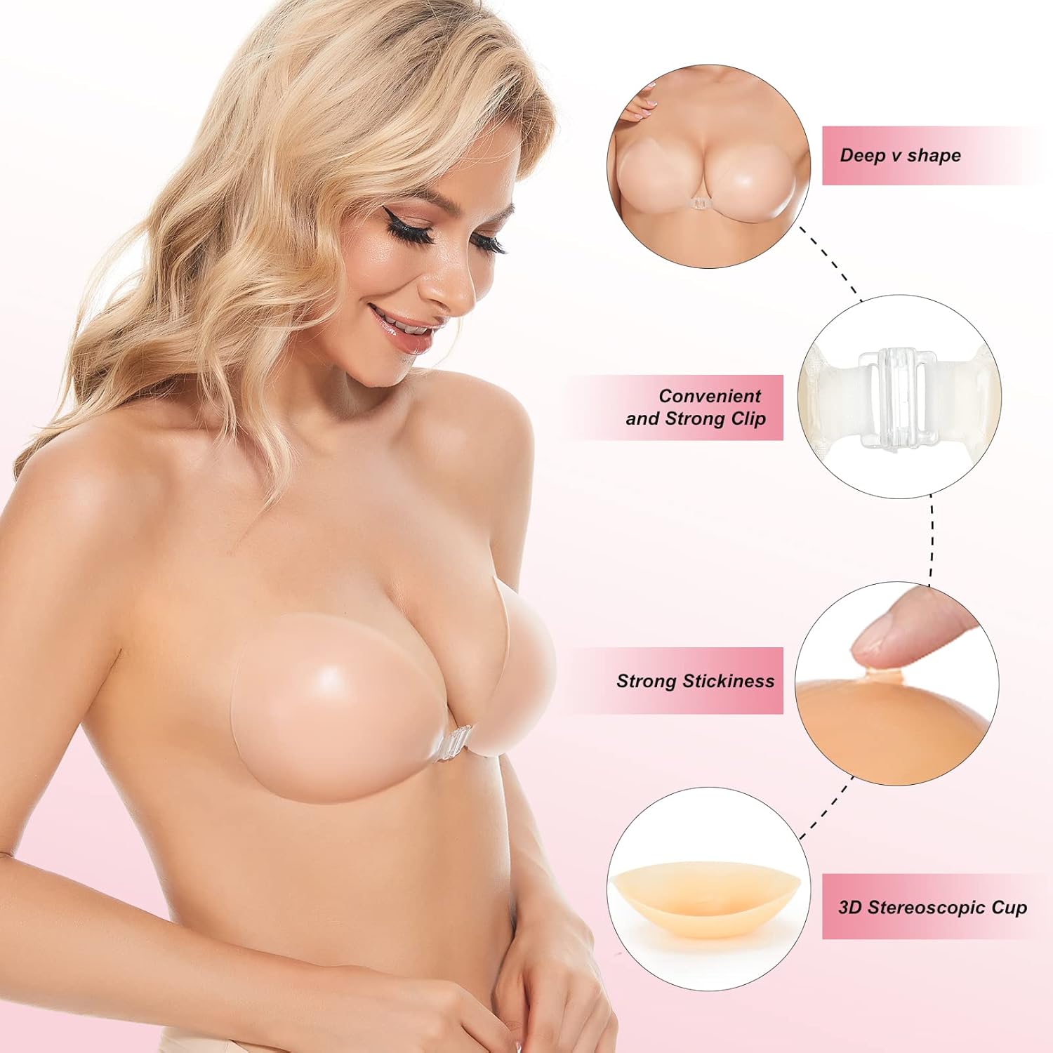 Sticky Bra Push Up Adhesive Br - Silicone Bra Adhesive avis et prix