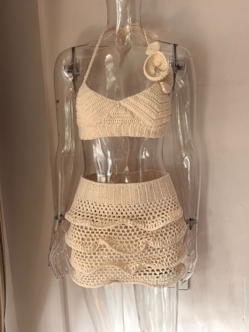 Women Hand Crochet Knitted Ruf - Cami Top Lace avis et prix