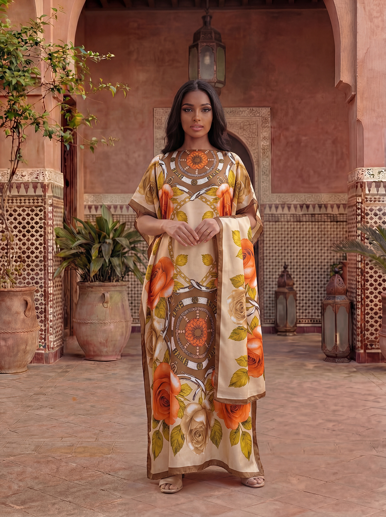 New Style Long Loose Silk Blen - Robe Silk Women avis et prix