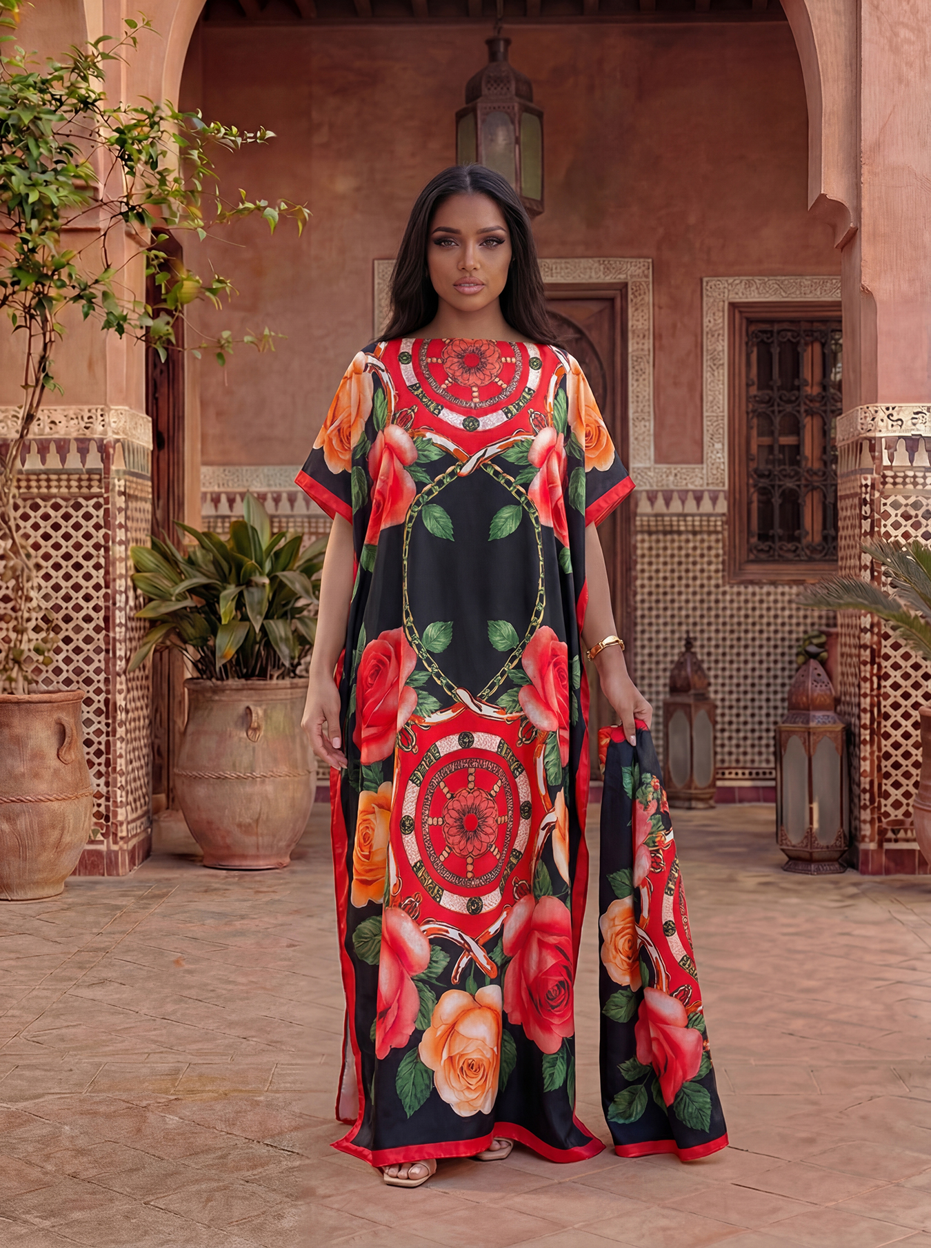 New Style Long Loose Silk Blen - Robe Silk Women avis et prix