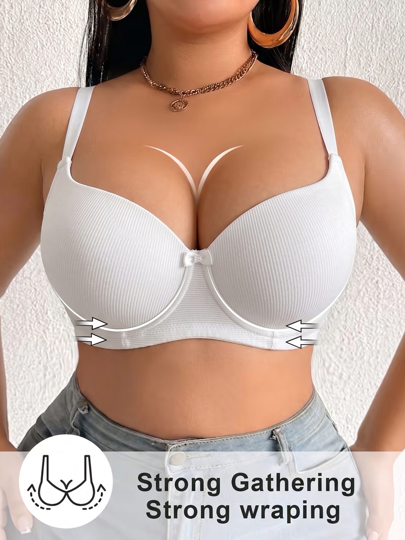 Plus Size Anti-Sagging Women B - Push Up Bra Padded avis et prix