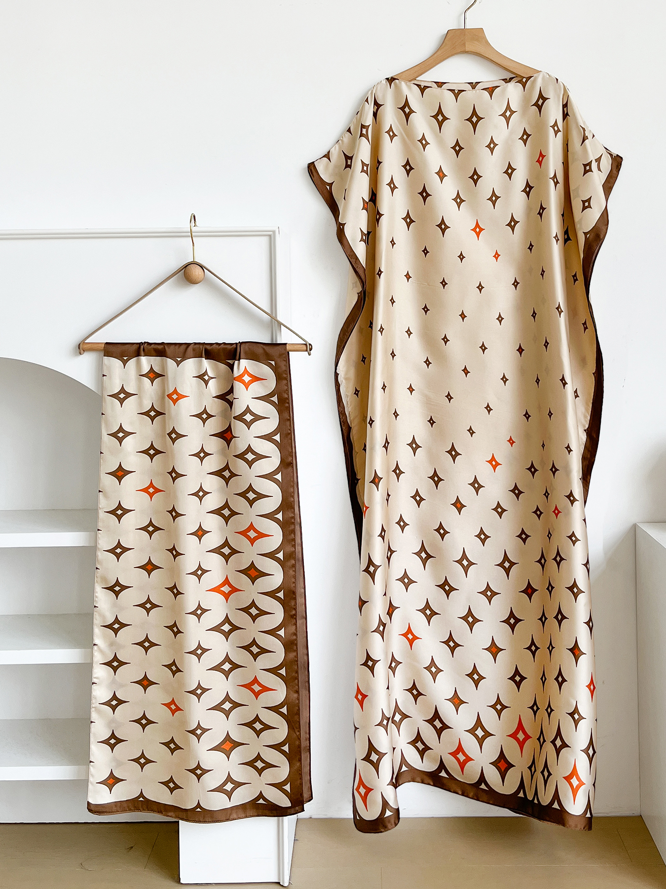 New Style Long Loose Silk Blen - Robe Silk Women avis et prix