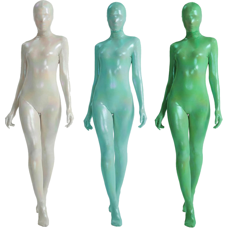 Women Shiny Gradient Zentai Bo - Shapewear Bodysuit Firm avis et prix