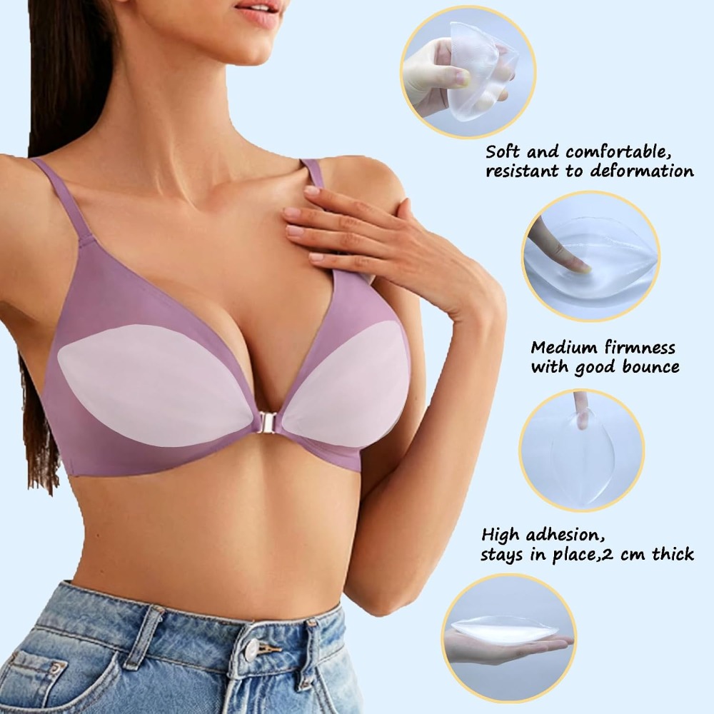 Adhesive Silicone Bra Inserts  - Push Up Bra Padded avis et prix