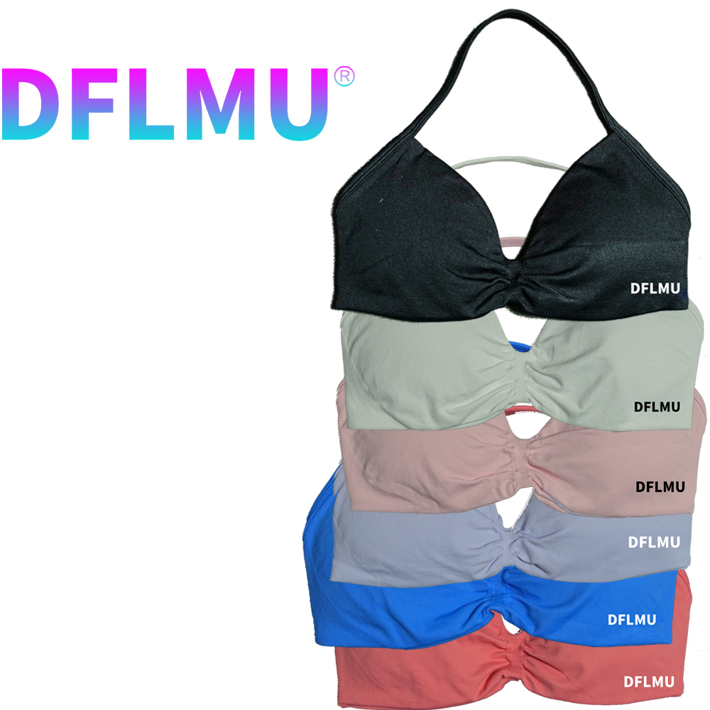 DFLMU Women Halter Sports Bra  - Push Up Bra Padded avis et prix