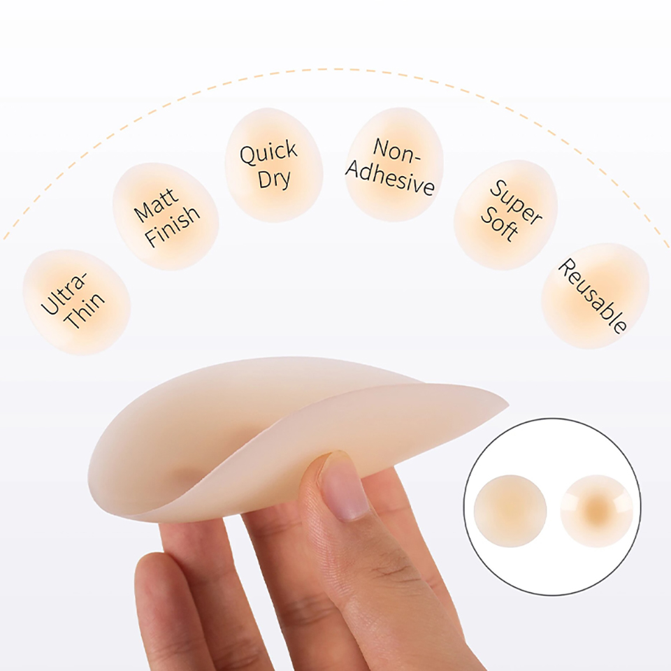 No Glue Self Adhesive Nipple C - Silicone Bra Adhesive avis et prix