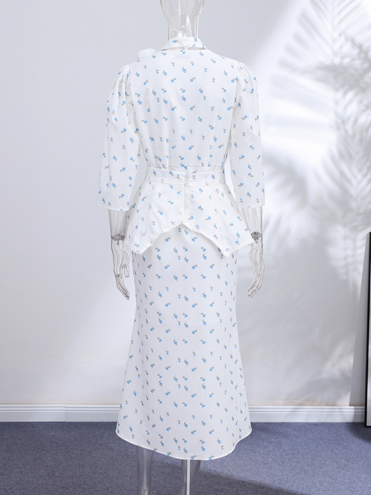 Elegant Women Floral Dress Dar - Corset Waist Cinch avis et prix
