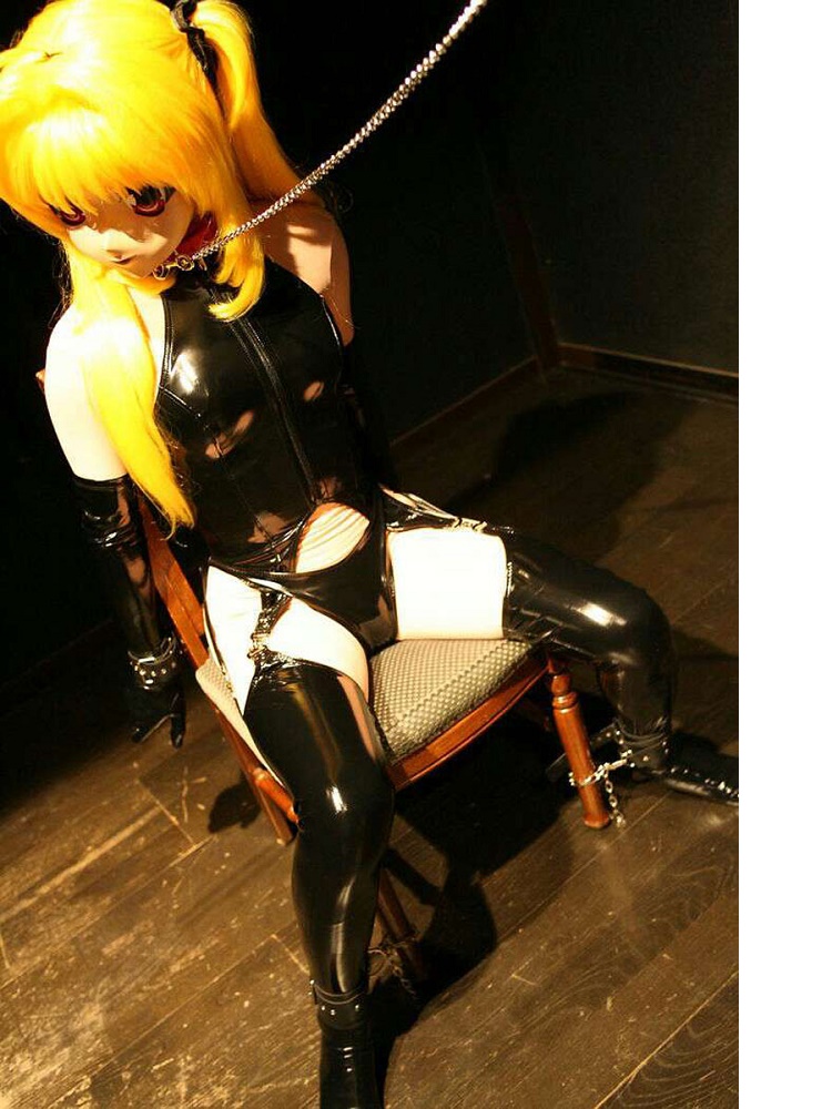 4PCS/SET Wet Look PVC Catsuit  - Garter Belt Set avis et prix