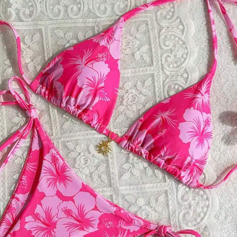 Women's Printed Vest Bikini+Th - Thong Bikini Women avis et prix