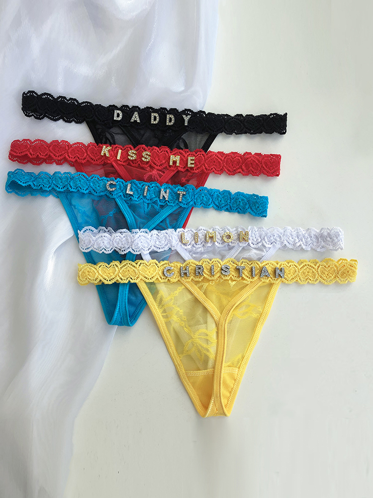 Custom Thong Panties with Name - Thong Bikini Women avis et prix