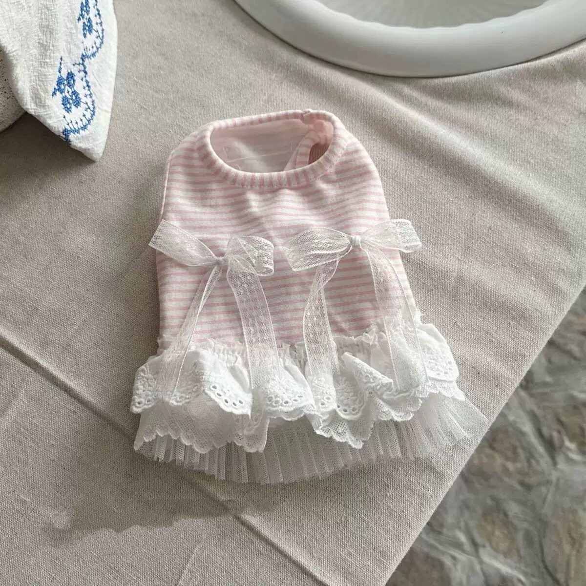 Sweet Bow Dog Clothes Lace Sma - Lace Teddy Lingerie avis et prix