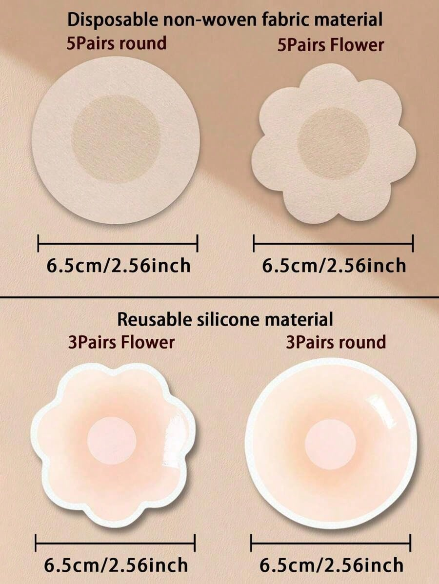 2Pcs Of Packaged Breast Sticke - Silicone Bra Adhesive avis et prix
