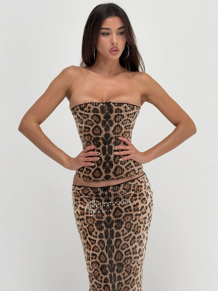 Mozision Sparkle Leopard Print - Strapless Bra Backless avis et prix