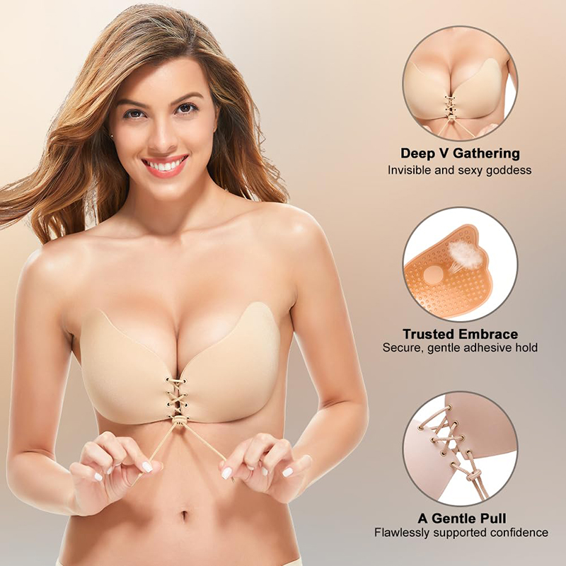 1/2 Pairs Women Summer Backles - Strapless Bra Backless avis et prix