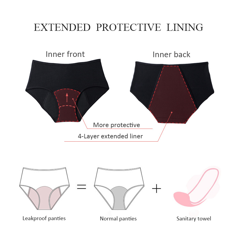 3Pcs Heavy Flow Menstrual Pant - Period Panty Absorbent avis et prix