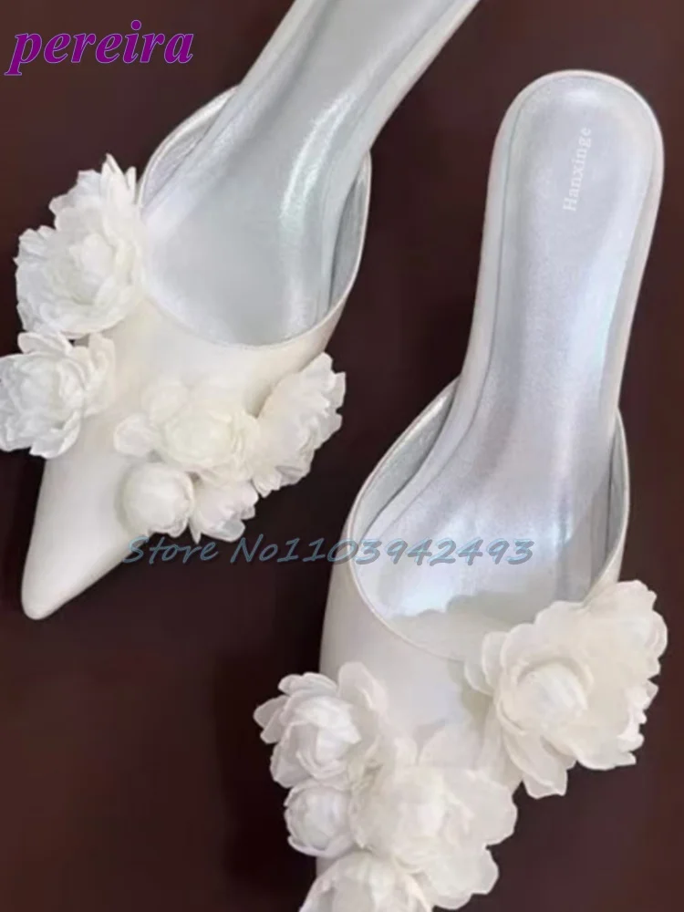 Multi Flower Wedding Sandals S - Slip Dress Satin avis et prix