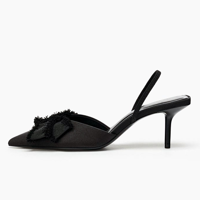 Fashion Black Satin Butterfly  - Slip Dress Satin avis et prix