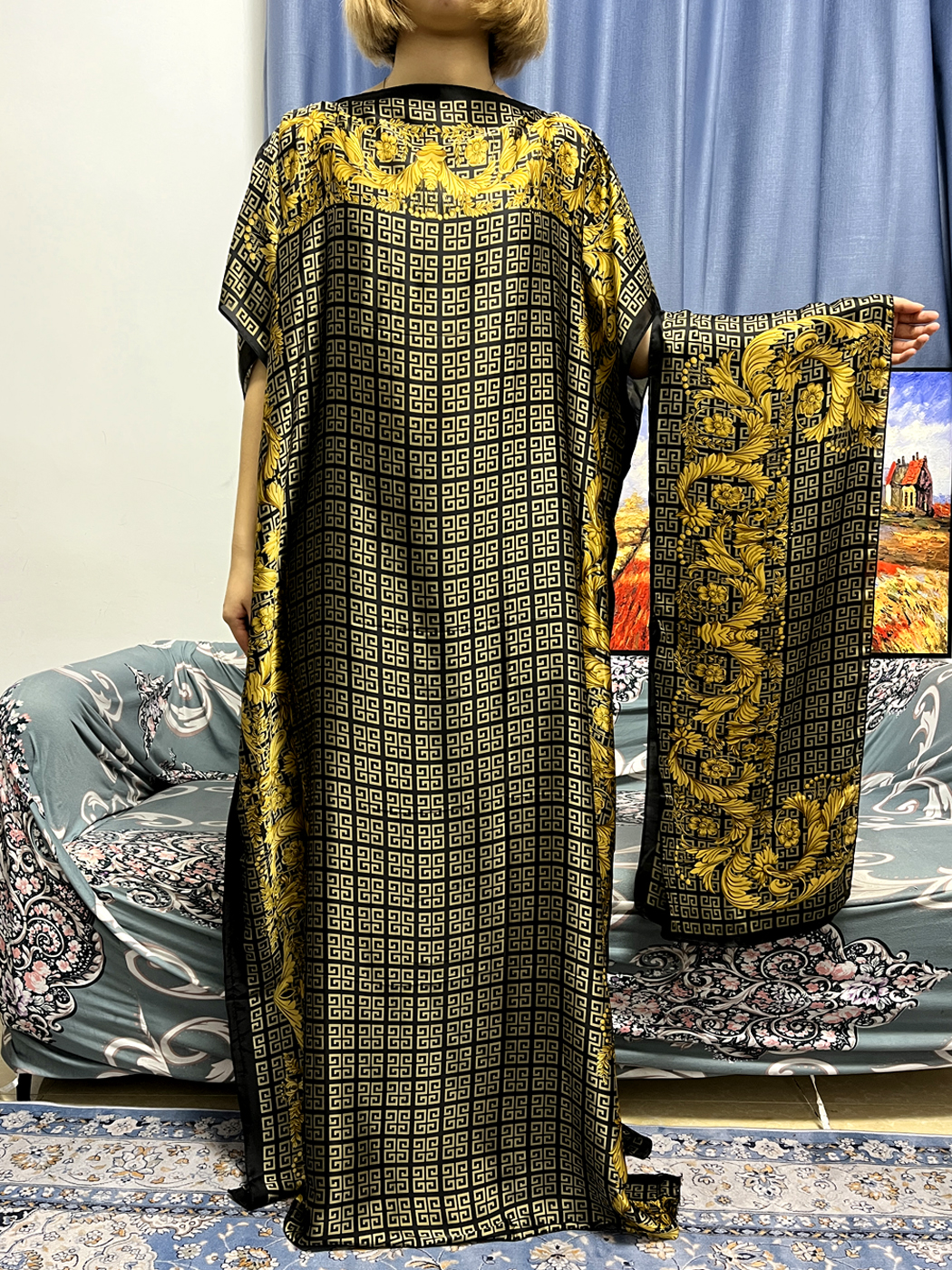 Abayas For Women Dubai Kaftan  - Robe Silk Women avis et prix