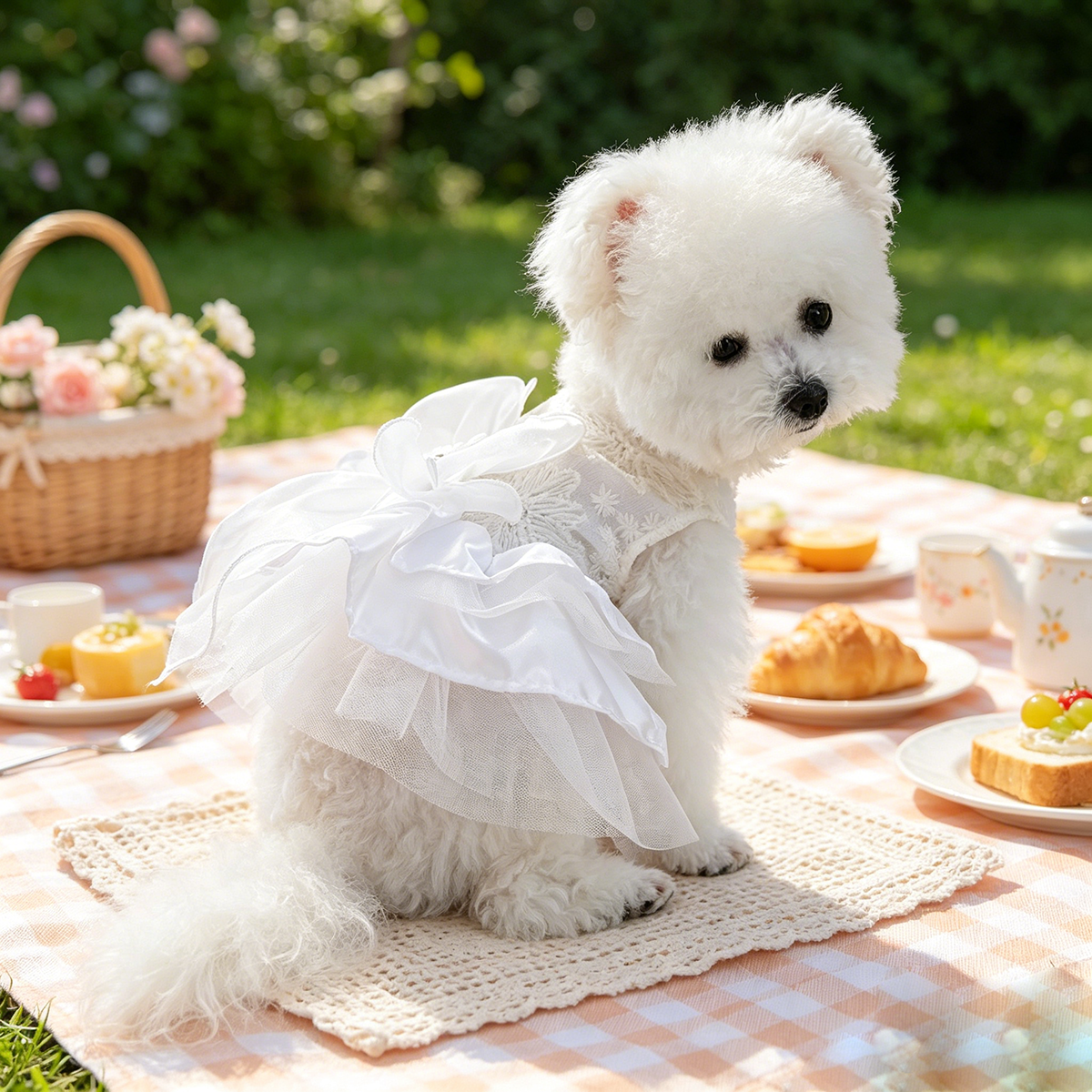 Elegant Lace Bow Pet Dress, Go - Lace Teddy Lingerie avis et prix