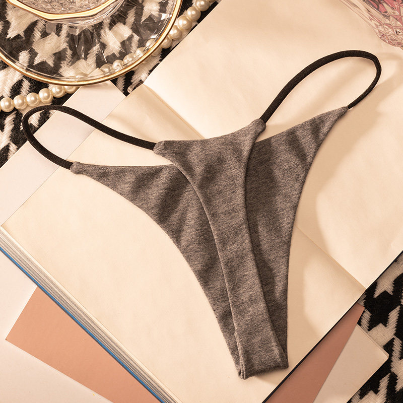 Low Waist Cotton Thong Women P - Thong Bikini Women avis et prix
