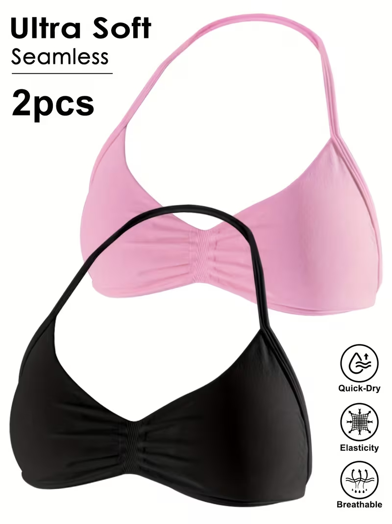 2pcs Seamless Sexy Open Back G - Push Up Bra Padded avis et prix