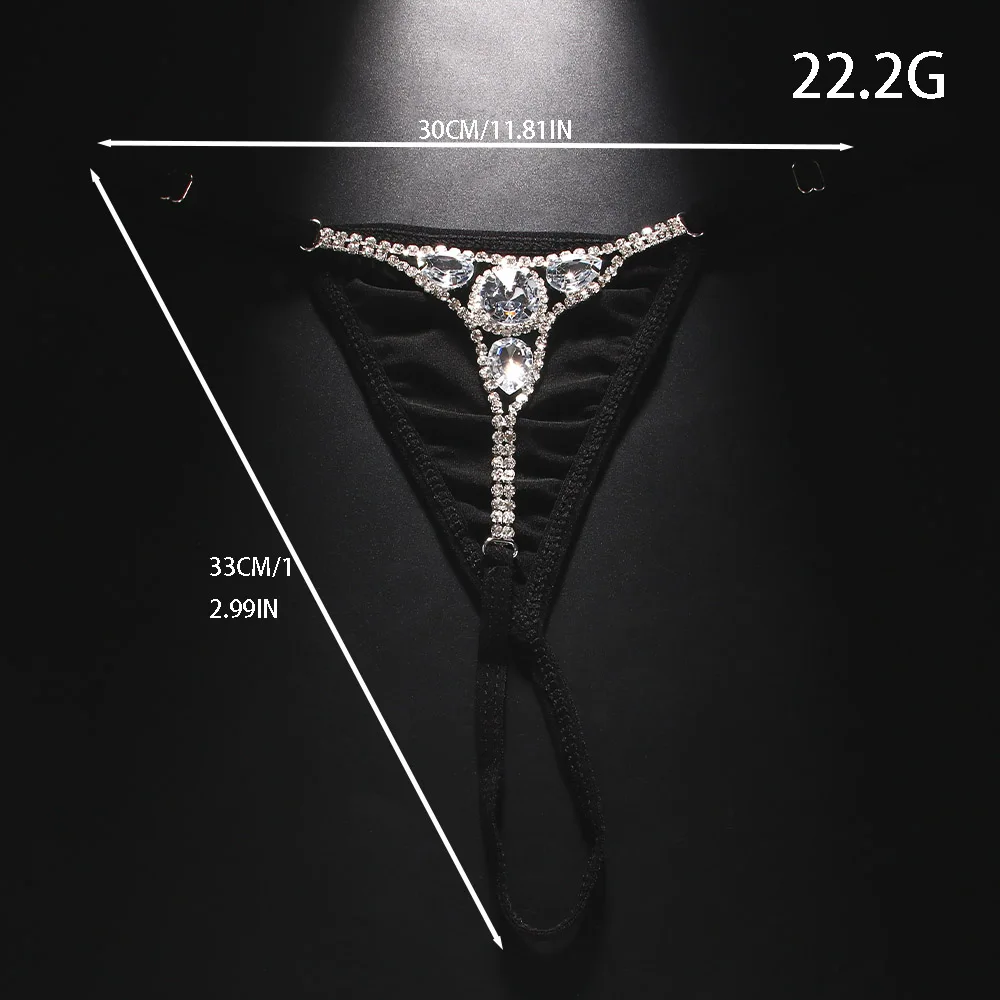 Sexy Round Rhinestone Thong Ad - Thong Bikini Women avis et prix