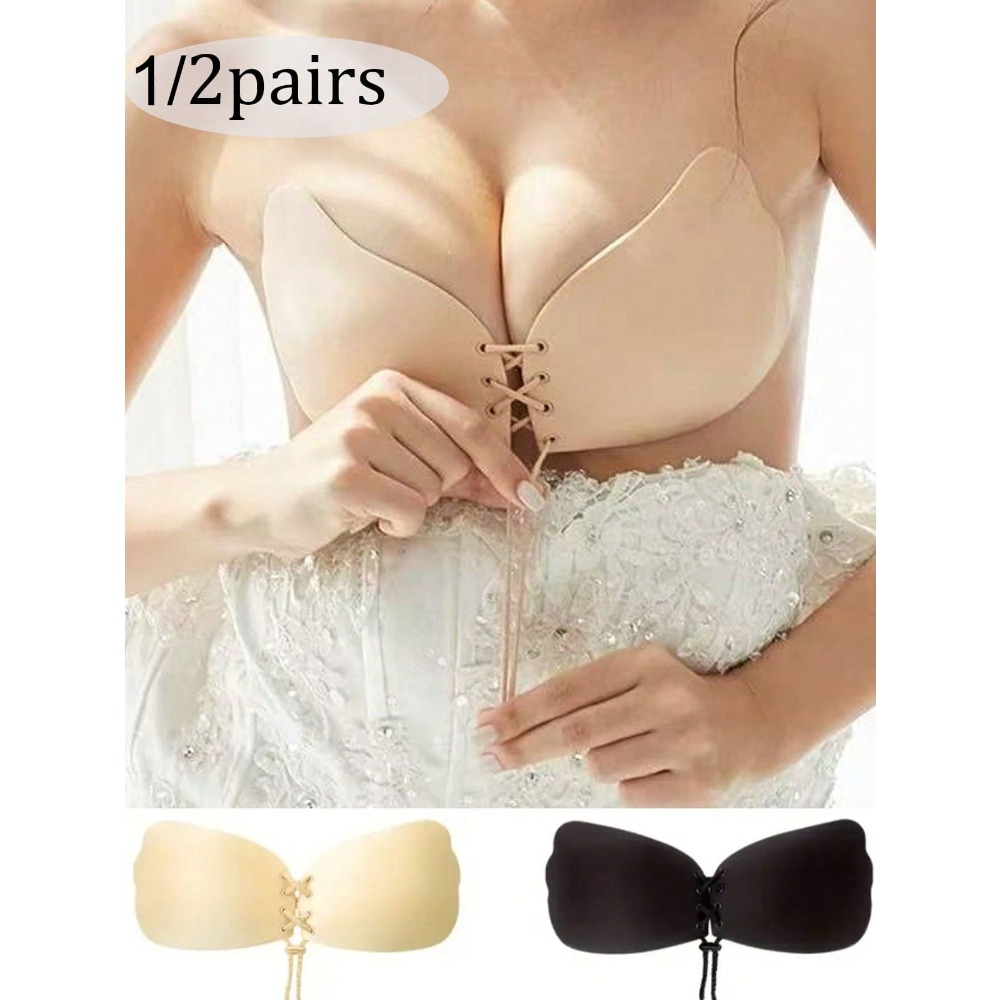 1/2pcs Wing-Shaped Adhesive Br - Strapless Bra Backless avis et prix