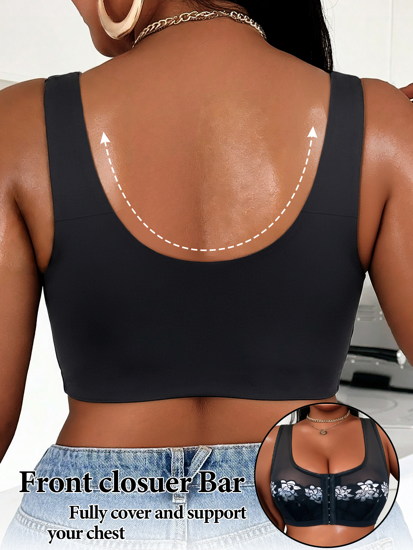 1PC Women's Push-up Bra, Wide  - Push Up Bra Padded avis et prix