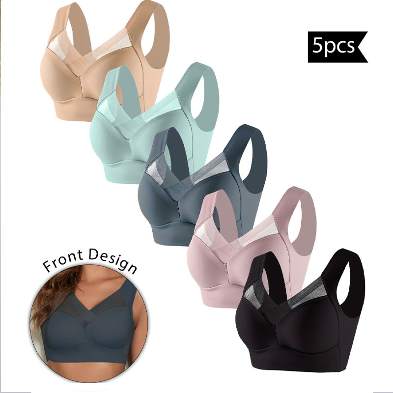 5PCS Women Sports Bras Full Cu - Bralette Wireless Soft avis et prix