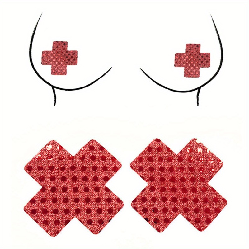 Red Cross Design Nipple Covers - Nipple Cover Pasties avis et prix