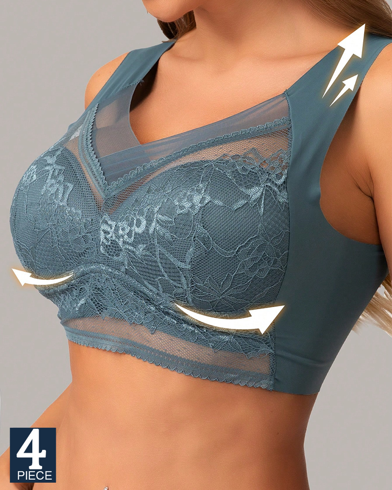 4Pcs Plus Size Women Seamless  - Push Up Bra Padded avis et prix