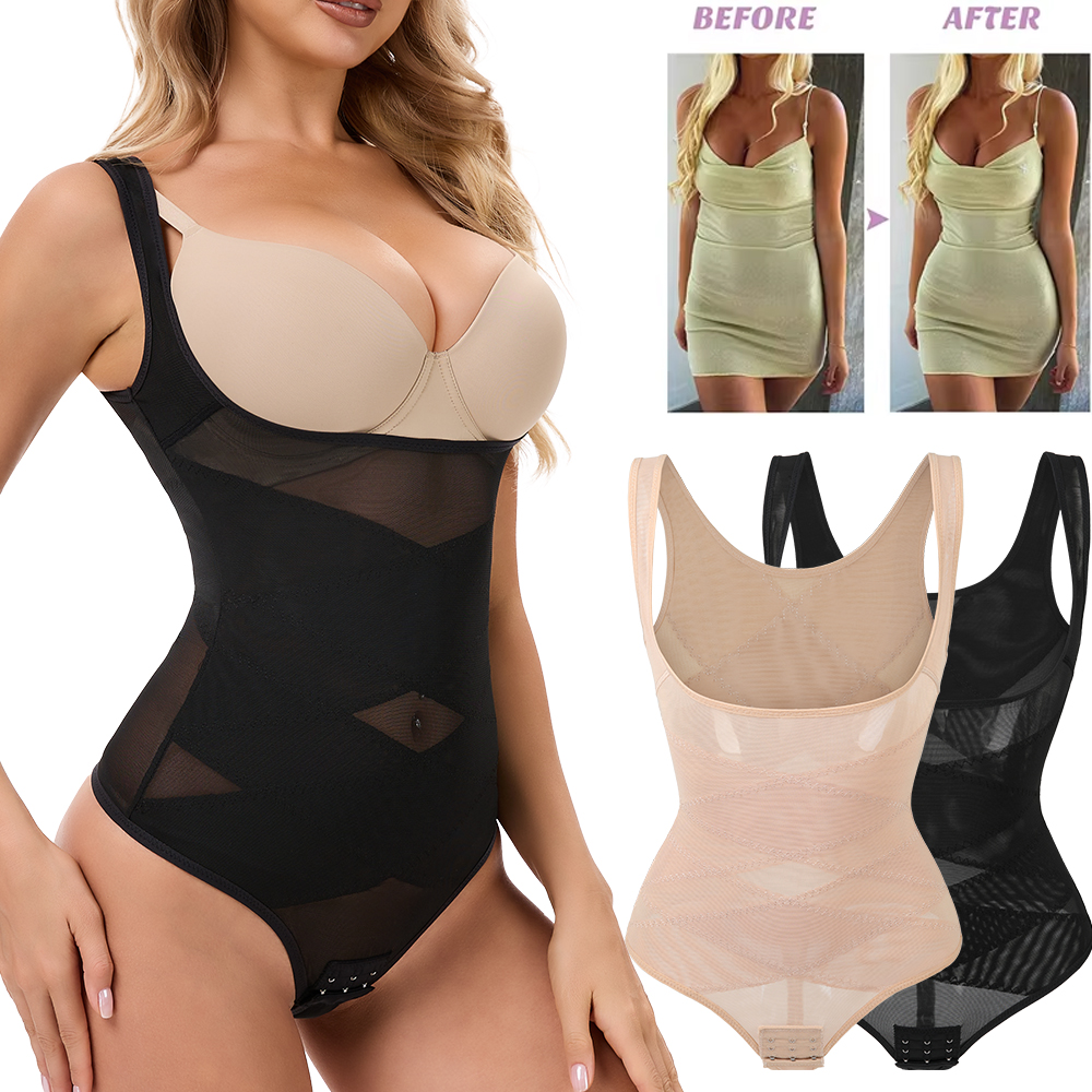 Mesh Thongs Bodysuit Shapewear - Shapewear Bodysuit Firm avis et prix