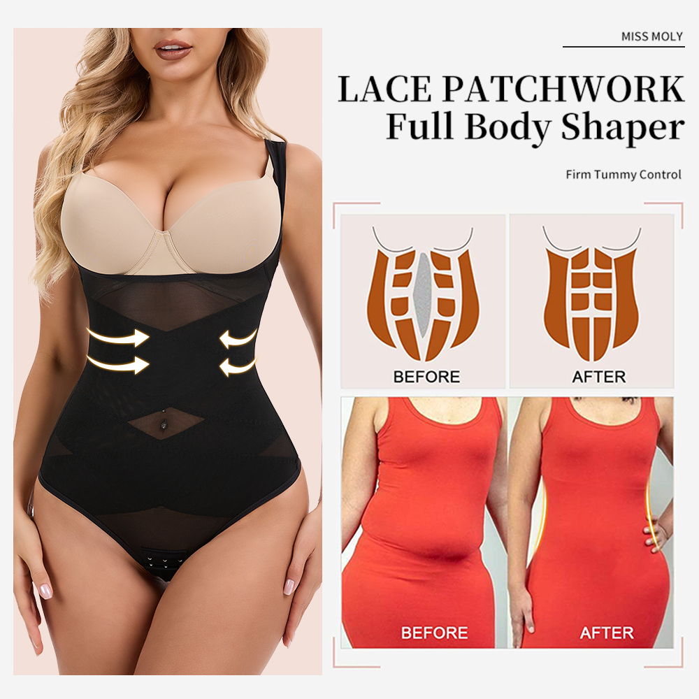 Mesh Thongs Bodysuit Shapewear - Shapewear Bodysuit Firm avis et prix