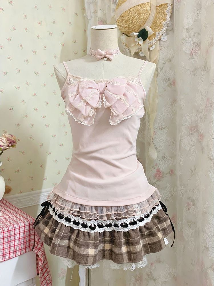 Japanese Sweet Three Piece Set - Cami Top Lace avis et prix