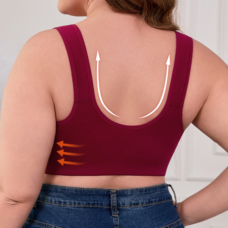 XL-7XL Plus Size Front Buckle  - Seamless Underwear Women avis et prix