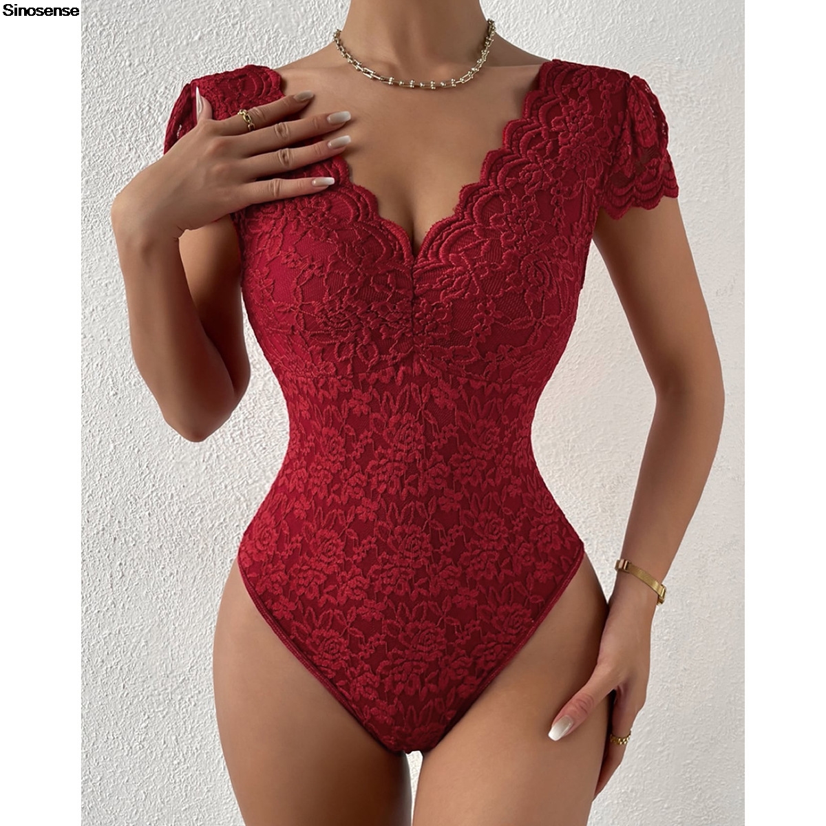 Womens Embroidery Floral Contr - Lace Teddy Lingerie avis et prix